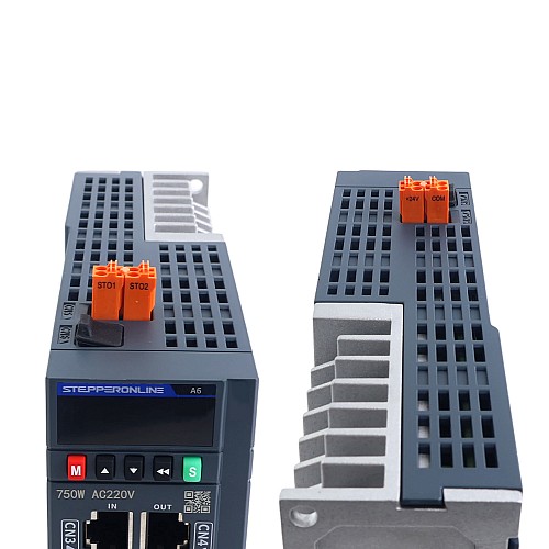 Kit de Motor Servo AC EtherCAT Serie A6 750W STO Safe Torque Off 3000rpm 2,39Nm con Freno Encoder Absoluto 17 Bits IP67 - A6-EC750H2B1-M17-STO | StepperOnline Kit de Motor Servo AC EtherCAT Serie A6 750W STO Safe Torque Off 3000rpm 2,39Nm con Freno Encoder Absoluto 17 Bits IP67 - A6-EC750H2B1-M17-STO | StepperOnline