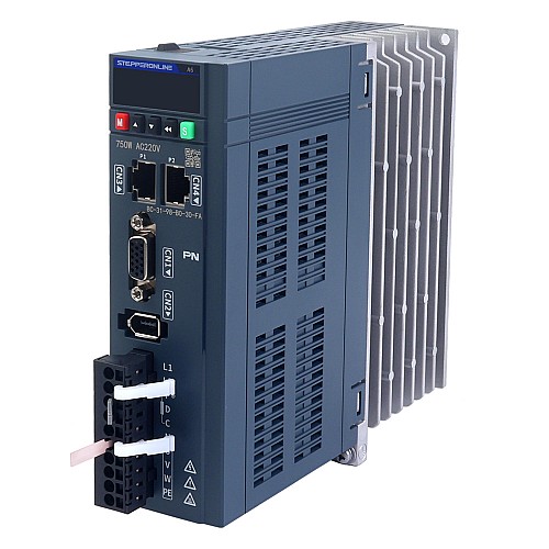 Kit de servomotor de CA PROFINET de 750W serie A6, codificador absoluto de 17 bits, 3000rpm, 2,39Nm, IP67 - A6-PN750H2A1-M17 | StepperOnline