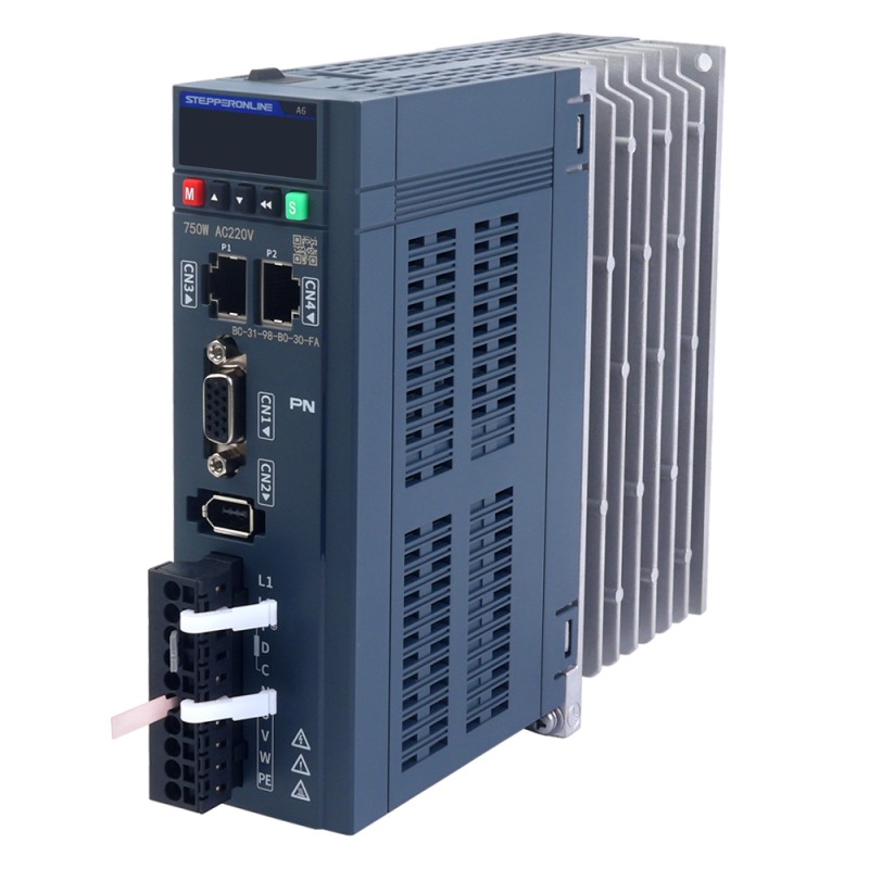 Kit de servomotor CA PROFINET serie A6, 750W, 3000rpm, 2,39Nm, con freno, codificador absoluto de 17 bits, IP67