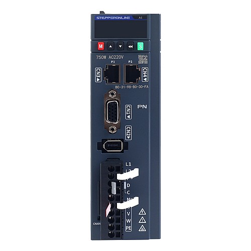 Kit de servomotor de CA PROFINET de 750W serie A6, codificador absoluto de 17 bits, 3000rpm, 2,39Nm, IP67 - A6-PN750H2A1-M17 | StepperOnline