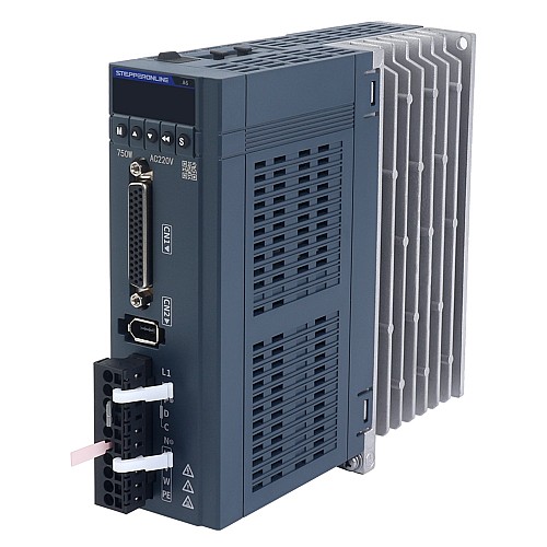 Kit de servomotor de CA RS485 de 750W serie A6, 3000rpm, 2,39Nm con freno, codificador absoluto de 17 bits IP67 - A6-RS750H2B1-M17 | StepperOnline Kit de servomotor de CA RS485 de 750W serie A6, 3000rpm, 2,39Nm con freno, codificador absoluto de 17 bits IP67 - A6-RS750H2B1-M17 | StepperOnline