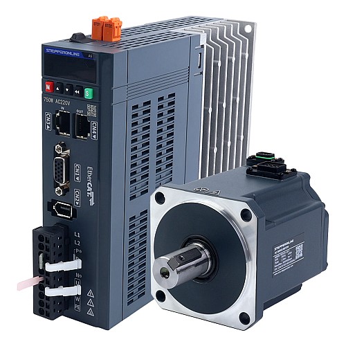 Kit de Motor Servo AC EtherCAT Serie A6 750W STO Safe Torque Off 3000rpm 2,39Nm Encoder Absoluto 17 Bits IP67 - A6-EC750H2A1-M17-STO | StepperOnline Kit de Motor Servo AC EtherCAT Serie A6 750W STO Safe Torque Off 3000rpm 2,39Nm Encoder Absoluto 17 Bits IP67 - A6-EC750H2A1-M17-STO | StepperOnline