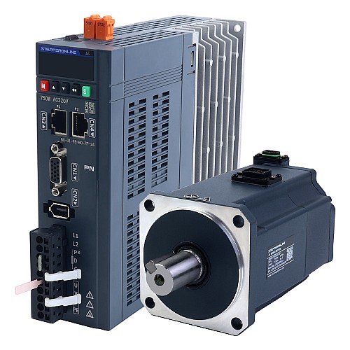 Kit de Motor Servo AC PROFINET Serie A6 750W STO Safe Torque Off 3000rpm 2,39Nm con Freno Encoder Absoluto 17 Bits IP67 - A6-PN750H2B1-M17-STO | StepperOnline Kit de Motor Servo AC PROFINET Serie A6 750W STO Safe Torque Off 3000rpm 2,39Nm con Freno Encoder Absoluto 17 Bits IP67 - A6-PN750H2B1-M17-STO | StepperOnline
