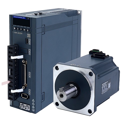 Kit de servomotor de CA serie A6, 1000W, RS485, 3000rpm, 3,18Nm, codificador absoluto de 17 bits IP67 - A6-RS1000H2A1-M17 | StepperOnline Kit de servomotor de CA serie A6, 1000W, RS485, 3000rpm, 3,18Nm, codificador absoluto de 17 bits IP67 - A6-RS1000H2A1-M17 | StepperOnline
