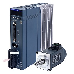 Kit de servomotor de CA RS485 de 100W, serie A6, 3000rpm, 0,32Nm, codificador absoluto de 17 bits, IP67