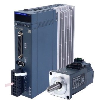 Kit de servomotor de CA RS485 de 100W, serie A6, 3000rpm, 0,32Nm, con freno, codificador absoluto de 17 bits, IP67