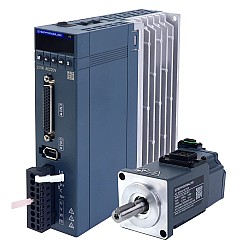Kit de servomotor de CA RS485 de 100W, serie A6, 3000rpm, 0,32Nm, con freno, codificador absoluto de 17 bits, IP67
