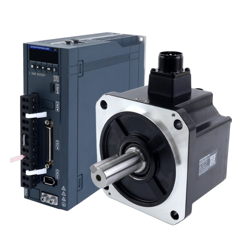 Kit de servomotor AC A6H Serie 850W RS485 1500rpm 5,39Nm codificador absoluto 17 bits IP67 - A6H-RS850H2A1-M17 | StepperOnline