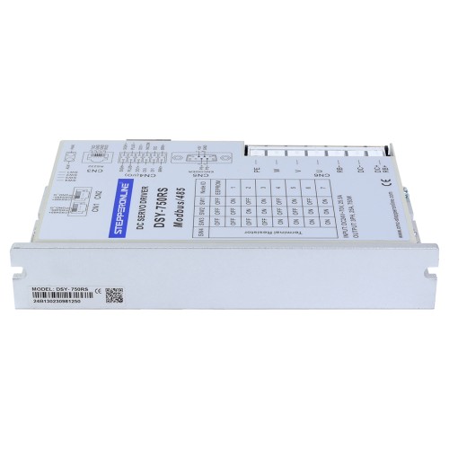 Servomotor de DC RS485 de 750W, serie DSY, 24-70VDC, 2,39Nm con freno, 3000rpm, codificador incremental de 17 bits, IP65 - DSY-RS750L2B2-M17S | StepperOnline