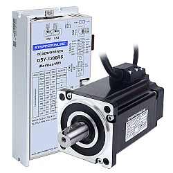 Servomotor de DC RS485 de 1000W, serie DSY, 24-70VDC, 3,20Nm, 3000rpm, codificador incremental de 17 bits, IP65