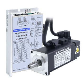 Servomotor de DC RS485 de 100W serie DSY 24-70VDC 0,318Nm con freno 3000rpm codificador incremental de 17 bits IP65