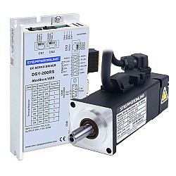Servomotor de DC RS485 de 100W serie DSY 24-70VDC 0,318Nm con freno 3000rpm codificador incremental de 17 bits IP65