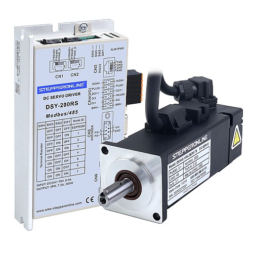Servomotor de DC RS485 de 100W serie DSY 24-70VDC 0,318Nm con freno 3000rpm codificador incremental de 17 bits IP65 Servomotor de DC RS485 de 100W serie DSY 24-70VDC 0,318Nm con freno 3000rpm codificador incremental de 17 bits IP65