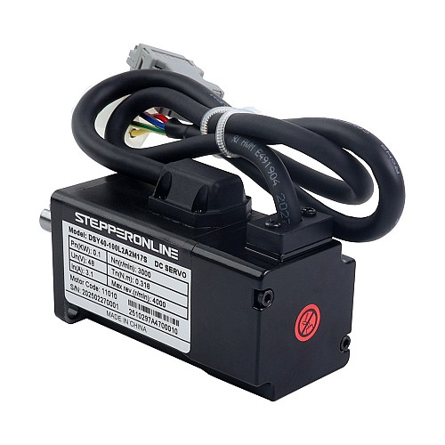 Servomotor deDC RS485 de 100W, serie DSY, 24-70VDC, 0,318Nm, 3000rpm, codificador incremental de 17 bits, IP65 Servomotor deDC RS485 de 100W, serie DSY, 24-70VDC, 0,318Nm, 3000rpm, codificador incremental de 17 bits, IP65