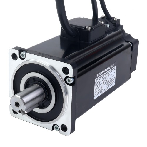 Servomotor de DC RS485 de 1000W, serie DSY, 24-70VDC, 3,20Nm con freno, 3000rpm, codificador incremental de 17 bits, IP65 - DSY-RS1000L2B2-M17S | StepperOnline