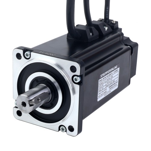 Servomotor de DC RS485 de 750W, serie DSY, 24-70VDC, 2,39Nm con freno, 3000rpm, codificador incremental de 17 bits, IP65 - DSY-RS750L2B2-M17S | StepperOnline