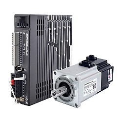 Kit de servomotor de CA de 400W  serie T6, 3000rpm, 1,27Nm con freno, codificador de 23bits, IP67
