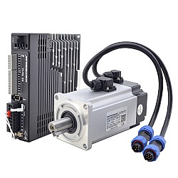 Kit de servomotor de CA de 400W  serie T6, 3000rpm, 1,27Nm con freno, codificador de 17bits, IP65