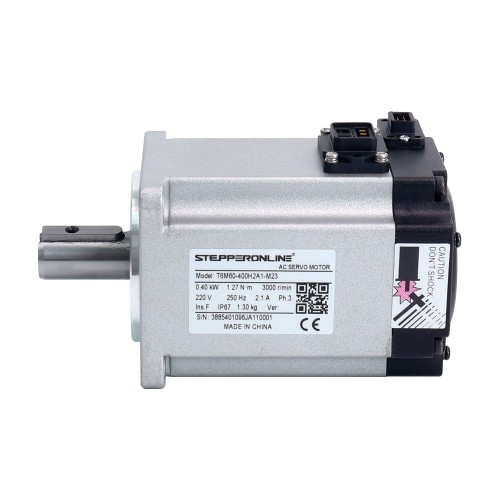 Kit de servomotor de CA de 400W  serie T6 3000rpm 1,27Nm Codificador de 23bits IP67 Kit de servomotor de CA de 400W  serie T6 3000rpm 1,27Nm Codificador de 23bits IP67