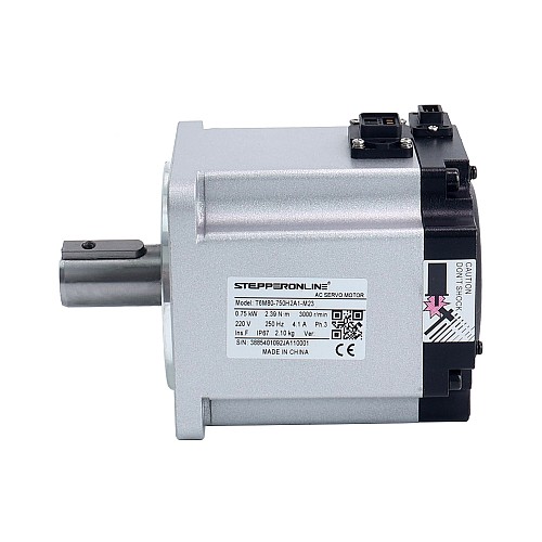 Kit de servomotor de CA de 750W serie T6 3000rpm 2,39Nm Codificador de 23bits IP67 - T6-RS750H2A1-M23 | StepperOnline Kit de servomotor de CA de 750W serie T6 3000rpm 2,39Nm Codificador de 23bits IP67