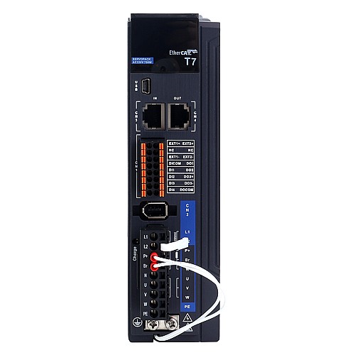 Kit de servomotor de CA de 750W  serie T7 EtherCAT 3000rpm 2,39Nm con freno, codificador de 23bits, IP67 - T7-EC750H2B1-M23 | StepperOnline