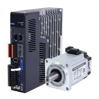 Kit de servomotor de CA de 400W serie T7 EtherCAT 3000rpm 1,27Nm Codificador de 23bits IP67