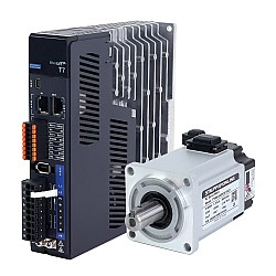 Kit de servomotor de CA de 400W  serie T7 EtherCAT 3000rpm 1,27Nm Codificador de 23bits IP67