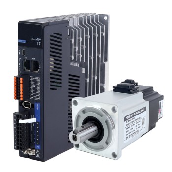 Kit de servomotor de CA de 400W serie T7 EtherCAT 3000rpm 1,27Nm con freno, codificador de 23bits, IP67
