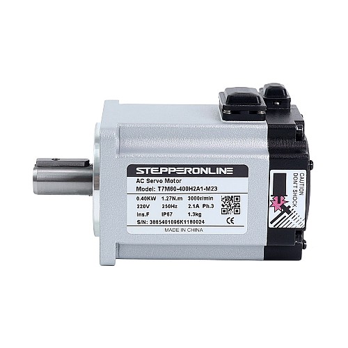 Kit de servomotor de CA de 400W serie T7 EtherCAT 3000rpm 1,27Nm Codificador de 23bits IP67 - T7-EC400H2A1-M23 | StepperOnline Kit de servomotor de CA de 400W serie T7 EtherCAT 3000rpm 1,27Nm Codificador de 23bits IP67 - T7-EC400H2A1-M23 | StepperOnline