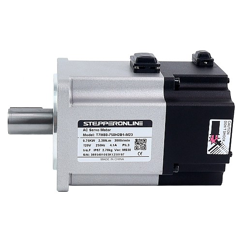 Kit de servomotor de CA de 750W  serie T7 EtherCAT 3000rpm 2,39Nm con freno, codificador de 23bits, IP67 - T7-EC750H2B1-M23 | StepperOnline