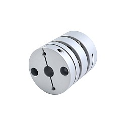 10mm - 14mm Acoplamiento flexible de doble disco 44x50mm para eje de motor paso a paso CNC