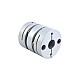 10mm - 14mm Acoplamiento flexible de doble disco 44x50mm para eje de motor paso a paso CNC - MP4450-10-14 | StepperOnline
