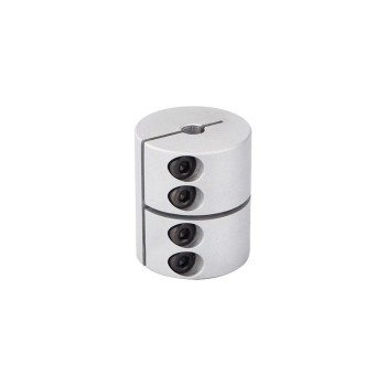Acoplamiento rígido de 6mm - 6,35mm Acoplador de eje de motor paso a paso CNC de 25x30 mm