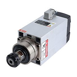 Motor de husillo cuadrado Refrigerado por aire 380V 4.5KW 18000RPM 300Hz ER32 Collet VFD 380V CA