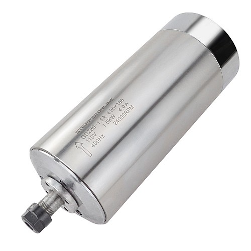 Motor de husillo refrigerado por agua 110V 1.5KW 24000RPM 400Hz ER11 Collet VFD110V AC husillo Motor de husillo refrigerado por agua 110V 1.5KW 24000RPM 400Hz ER11 Collet VFD110V AC husillo