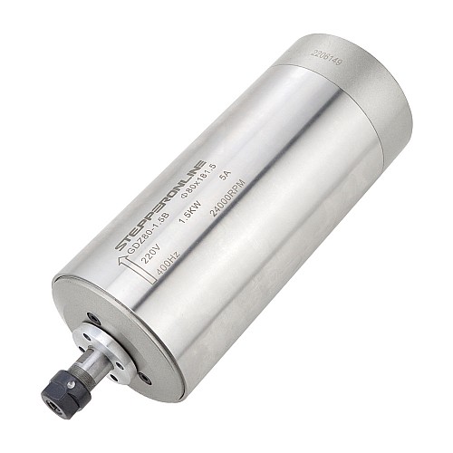 Motor de husillo refrigerado por agua de 220V 1,5KW Φ80x181.5mm y kit de accionamiento de frecuencia variable de 2HP 1,5KW 7,0A - VSK-W1.5B | StepperOnline