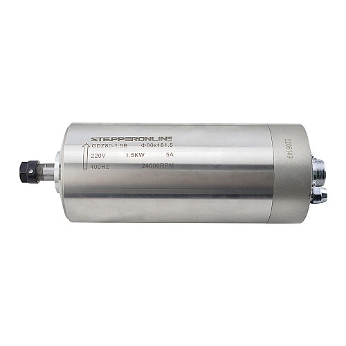 Motor de husillo refrigerado por agua 220V 1.5KW 24000RPM 400Hz ER11 Collet VFD 220V AC husillo Motor de husillo refrigerado por agua 220V 1.5KW 24000RPM 400Hz ER11 Collet VFD 220V AC husillo