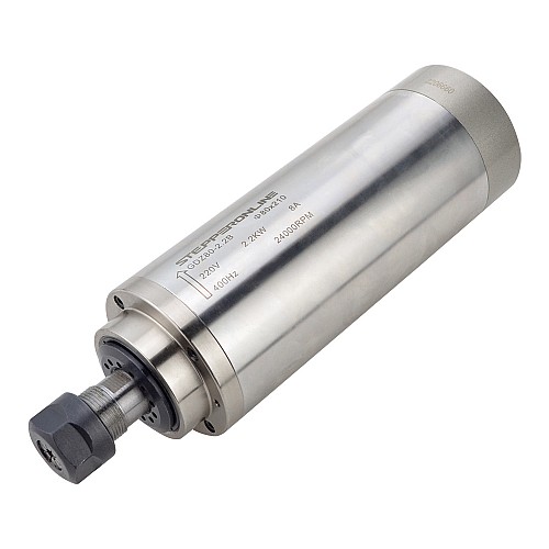 Motor de eje de CNC refrigerado por agua 220V 2.2KW 24000RPM 400Hz ER20 Motor de eje de CNC refrigerado por agua 220V 2.2KW 24000RPM 400Hz ER20