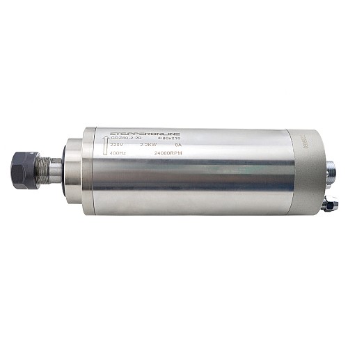 Motor de eje de CNC refrigerado por agua 220V 2.2KW 24000RPM 400Hz ER20 Motor de eje de CNC refrigerado por agua 220V 2.2KW 24000RPM 400Hz ER20