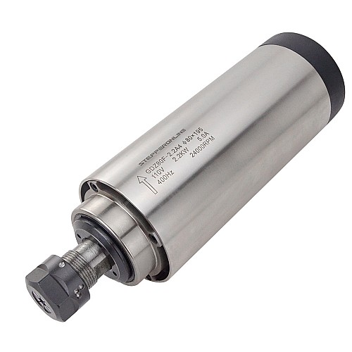 Motor de husillo refrigerado por aire 110V 2.2KW 24000RPM 400Hz ER20 Collet VFD110V AC Husillo Motor de husillo refrigerado por aire 110V 2.2KW 24000RPM 400Hz ER20 Collet VFD110V AC Husillo