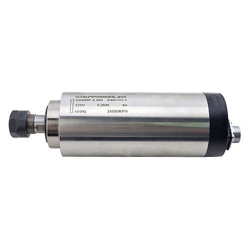 Motor de husillo refrigerado por aire de 220V. 2.2KW. φ80 x 193.5mm y kit de accionamiento de frecuencia variable de 3HP. 2.2KW. 12.5A Motor de husillo refrigerado por aire de 220V. 2.2KW. φ80 x 193.5mm y kit de accionamiento de frecuencia variable de 3HP. 2.2KW. 12.5A
