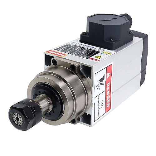 Motor de eje de CNC refrigerado por aire 380V 1.5KW 18000RPM 300Hz ER20 Motor de eje de CNC refrigerado por aire 380V 1.5KW 18000RPM 300Hz ER20