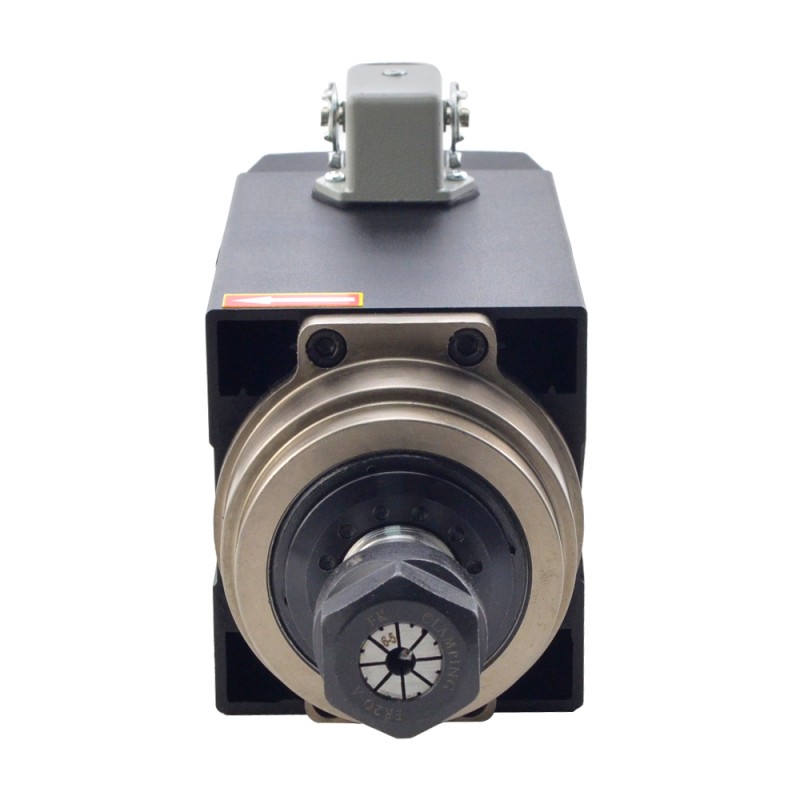 Motor de husillo cuadrado Refrigerado por aire 110V 1.5KW 24000RPM 400Hz ER20 Collet VFD110V AC Husillo