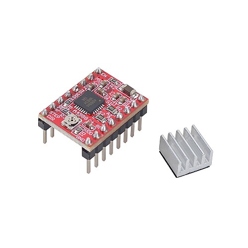Módulo de Drivers para motores A4988 con disipador de calor para impresora 3d Reprap Módulo de Drivers para motores A4988 con disipador de calor para impresora 3d Reprap