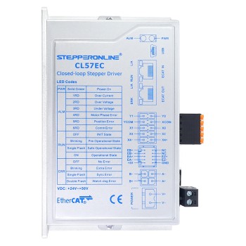 Y Series Controlador para motor paso a paso Closed Loop EtherCAT 0-7,2A 24-50VDC para motor paso a paso Nema 17, 23, 24