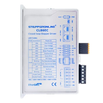 Y Series Controlador para motor Closed Loop EtherCAT 0-8,5A 20-80VAC/30-110VDC para motor paso a paso Nema 34