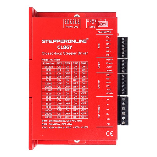 Y Series Controlador para motor paso a paso Closed Loop V2.0 0-8,5A 20-80VAC/30-110VDC para motor paso a paso Nema 34 Y Series Controlador para motor paso a paso Closed Loop V2.0 0-8,5A 20-80VAC/30-110VDC para motor paso a paso Nema 34