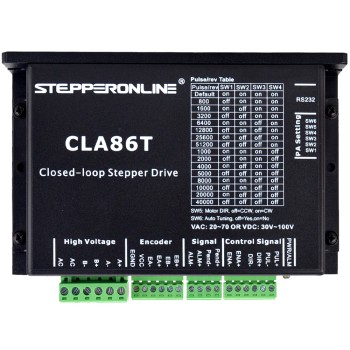 Drivers para motores de circuito cerrado 0-8.2A 30-100VDC/20-70VAC para motor Nema 34