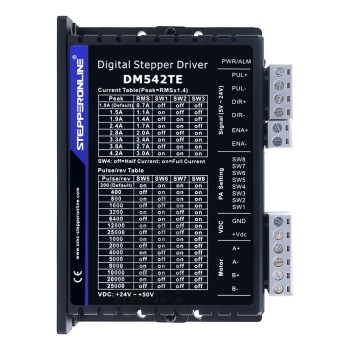 Controlador paso a paso digital serie TE 1,0-4,2A 24-50VDC para motor Nema 17, 23