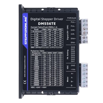 Controlador paso a paso digital serie TE 1,8-5,6A 24-50VDC para motor Nema 23, 24, 34 Controlador paso a paso digital serie TE 1,8-5,6A 24-50VDC para motor Nema 23, 24, 34